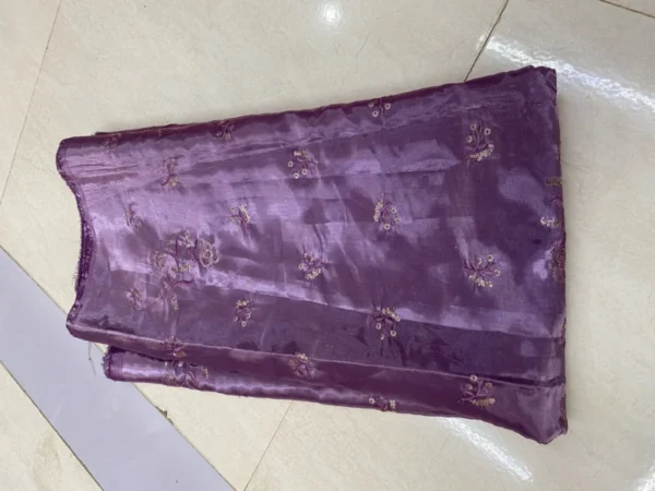 Jimmy Choo Silky Organza Fabric – Embroidered Elegance