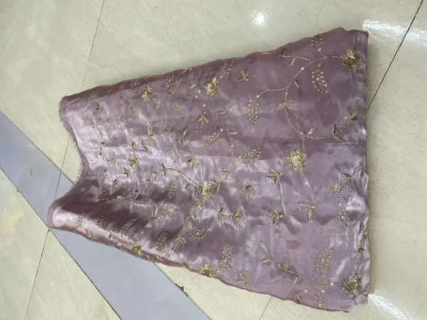 Jimmy Choo Silky Organza Fabric – Embroidered Elegance