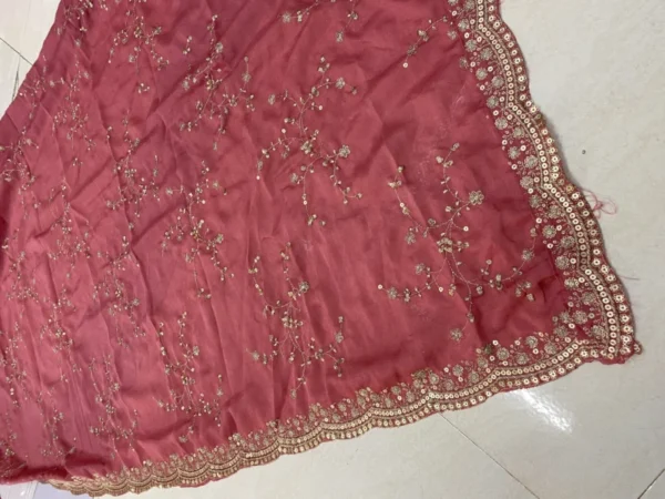 Sabyasachi Style Jaal Embroidery Dupatta | Vichitra Silk