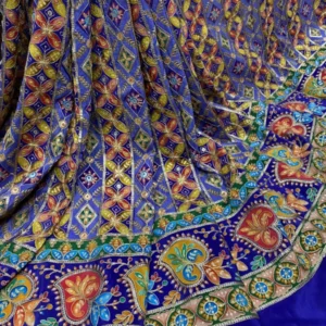 Pure Natural Crepe Fabric with Sequin Embroidery – Buy Now