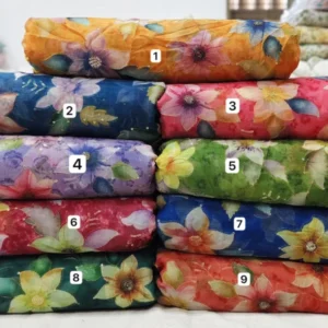 Soft Organza Fabric with Sequin Embroidery – ₹325/m