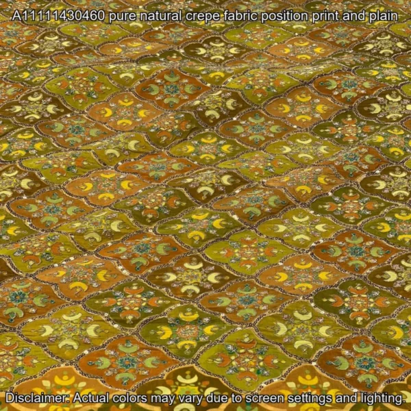 Pure Natural Crepe Embroidery Fabric – ₹875/m | Shop Online