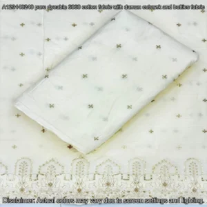 Pure Dyeable Cotton Fabric – Cutwork & Butties Design