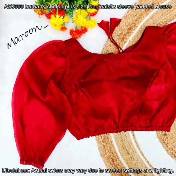 Plus Size Burberry Chiffon Blouse – Stylish & Comfy Fit