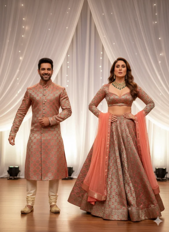 Banarasi brocade weaving fabric for wedding collection - High-Quality Fabric