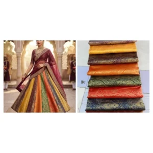 Banarasi brocade weaving fabric for wedding collection - High-Quality Fabric