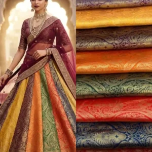Banarasi brocade weaving fabric for wedding collection - High-Quality Fabric