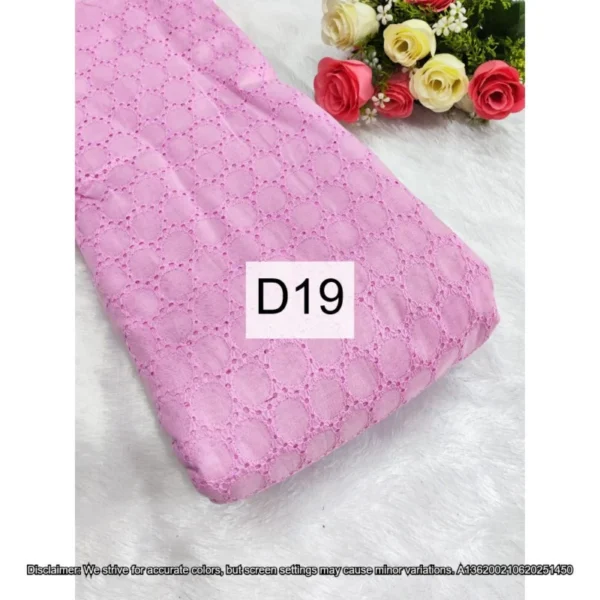 Hakoba cotton chikankari fabric football design 428243 wide - High-Quality Fabric