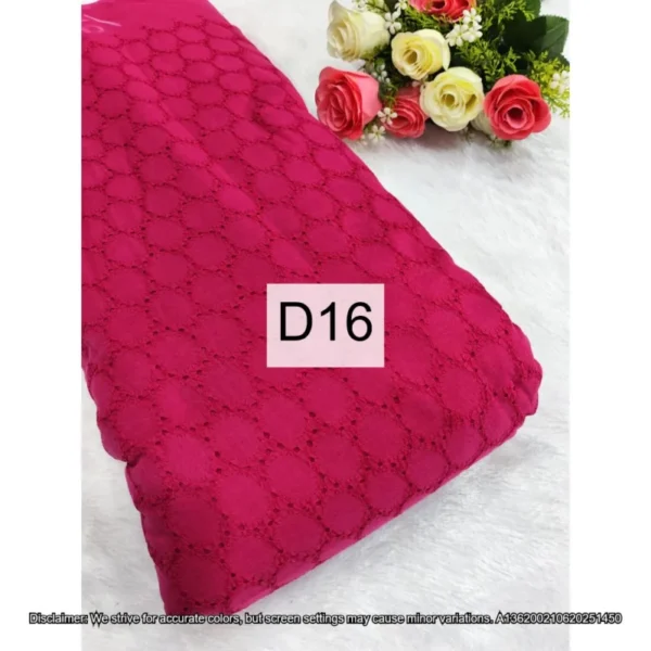 Hakoba cotton chikankari fabric football design 428243 wide - High-Quality Fabric