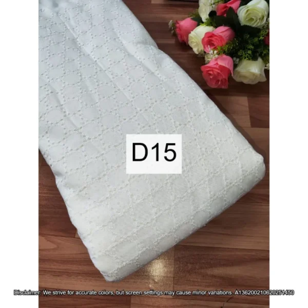 Hakoba cotton chikankari fabric football design 428243 wide - High-Quality Fabric