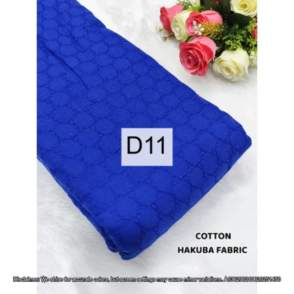 Hakoba cotton chikankari fabric football design 428243 wide - High-Quality Fabric