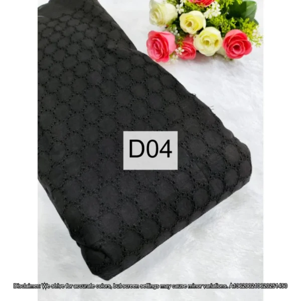 Hakoba cotton chikankari fabric football design 428243 wide - High-Quality Fabric
