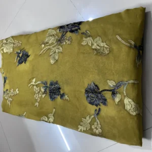 Mehendi Green Smoke Brasso Fabric – 44in | Buy Online India