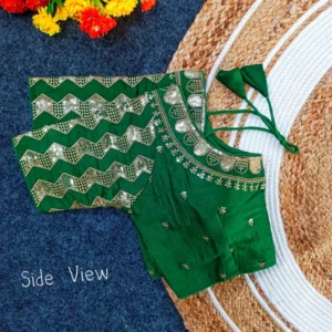 Partywear jari sequence embroidered blouse fancy farma design - High-Quality Fabric