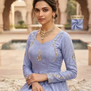 Premium space silk fabric cut dana 038 sequins handwork amrutdresses - High-Quality Fabric