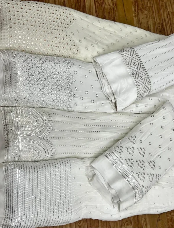 Pure dyeable viscose georgette bridal lehenga fabric - High-Quality Fabric