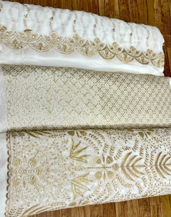 Pure dyeable viscose georgette bridal lehenga fabric - High-Quality Fabric
