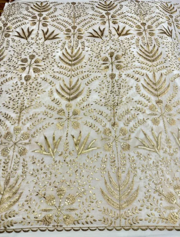 Pure dyeable viscose georgette bridal lehenga fabric - High-Quality Fabric