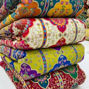 Royal embroidered pure natural crepe fabric 488243 8211 wedding collection wholesale only - High-Quality Fabric