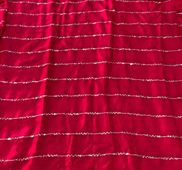 Space silk fabric with cutdana pipe beads work 8211 290m 8211 amrut dresses - High-Quality Fabric