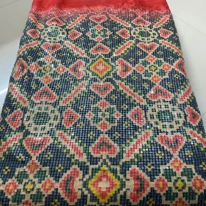 Vichitra Silk Digital Print Fabric with Water Sequins – Buy Online