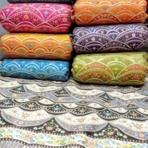Chinon position print sequence embroidery daman fabric - High-Quality Fabric