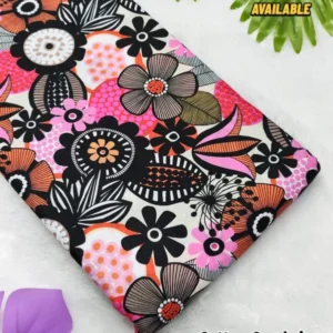 Digital print on soft cambric cotton - High-Quality Fabric