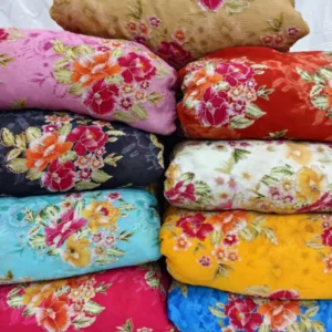 Floral position print pure chinnon fabric 8211 buy now - High-Quality Fabric