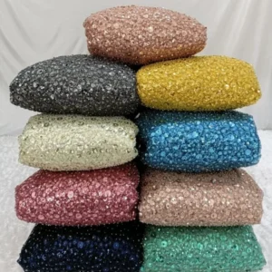 Imported net heavy hand work sequence fabric 588243 width - High-Quality Fabric