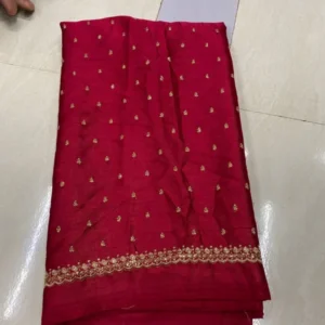 Italian silk fabric 8211 golden butti 038 border 8211 448243 wide boutique choice - High-Quality Fabric