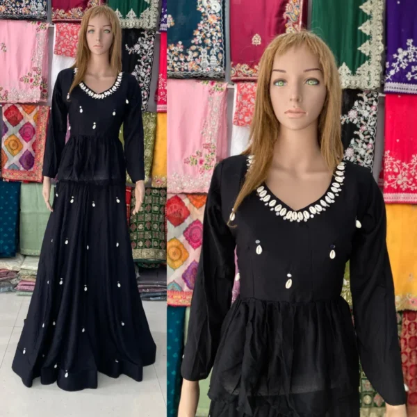 Kediya style dhabu cotton lehenga set 8211 real mirror kodi work - High-Quality Fabric