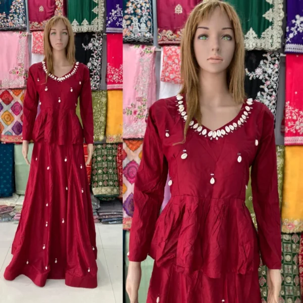 Kediya style dhabu cotton lehenga set 8211 real mirror kodi work - High-Quality Fabric