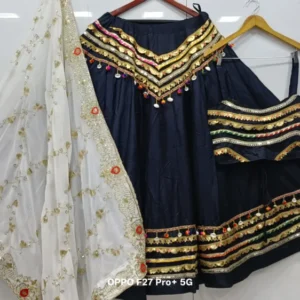 Navratri special rayon cotton lehenga choli 8211 6 meter flair - High-Quality Fabric