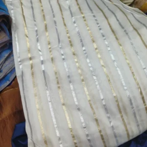 Pure chanderi dyeable lurex fabric 8211 448243 width 8211 custom color - High-Quality Fabric