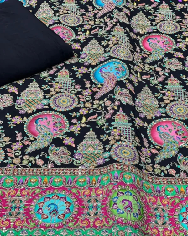 Pure natural crepe embroidery fabric 528243 width 8211 shop now - High-Quality Fabric