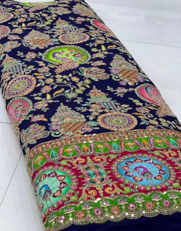 Pure natural crepe embroidery fabric 528243 width 8211 shop now - High-Quality Fabric