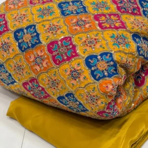 Pure natural crepe fabric geometric print wedding - High-Quality Fabric