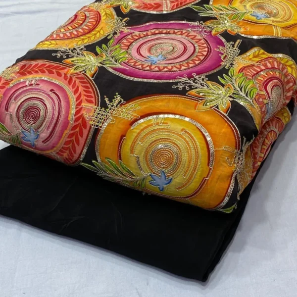 Pure natural crepe fabric with coding 038 sequins work 8211 shop now - High-Quality Fabric