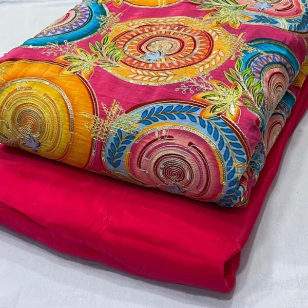 Pure natural crepe fabric with coding 038 sequins work 8211 shop now - High-Quality Fabric