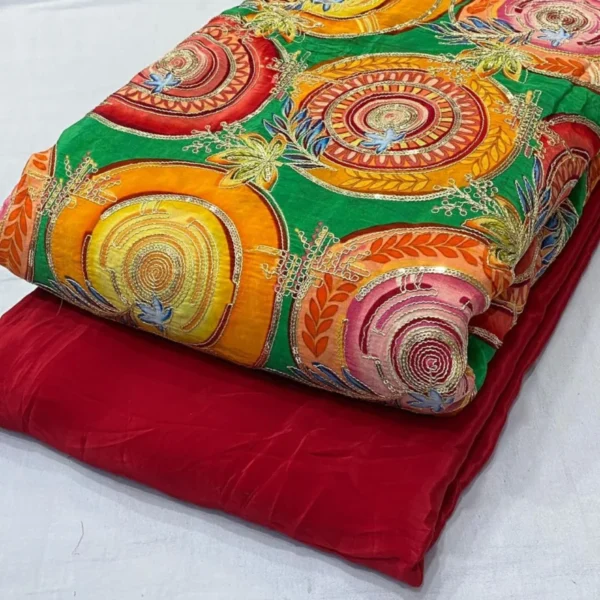 Pure natural crepe fabric with coding 038 sequins work 8211 shop now - High-Quality Fabric