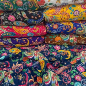 Pure natural crepe position print fabric sequence work 448243 width - High-Quality Fabric