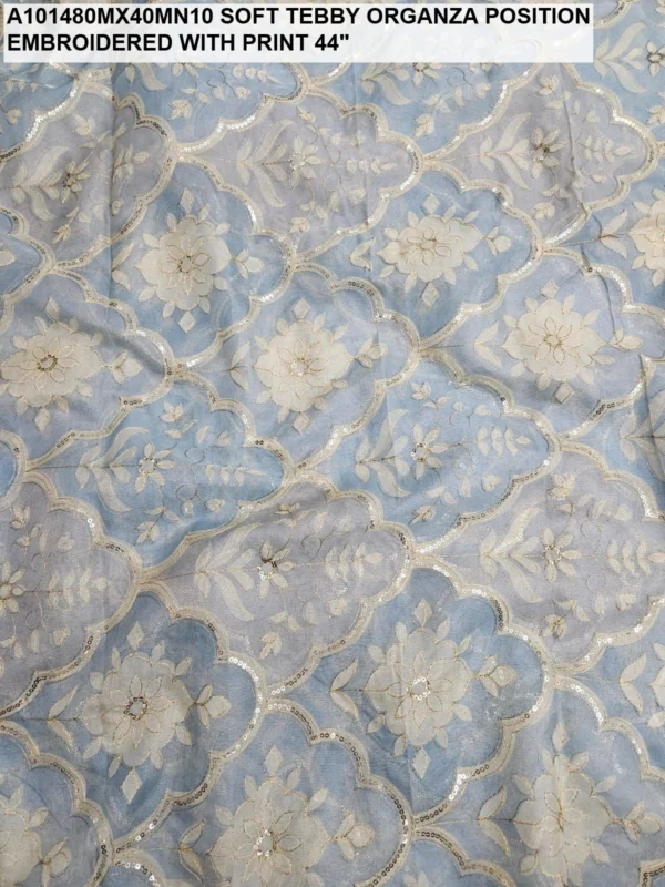 Pure viscose organza position prints - High-Quality Fabric