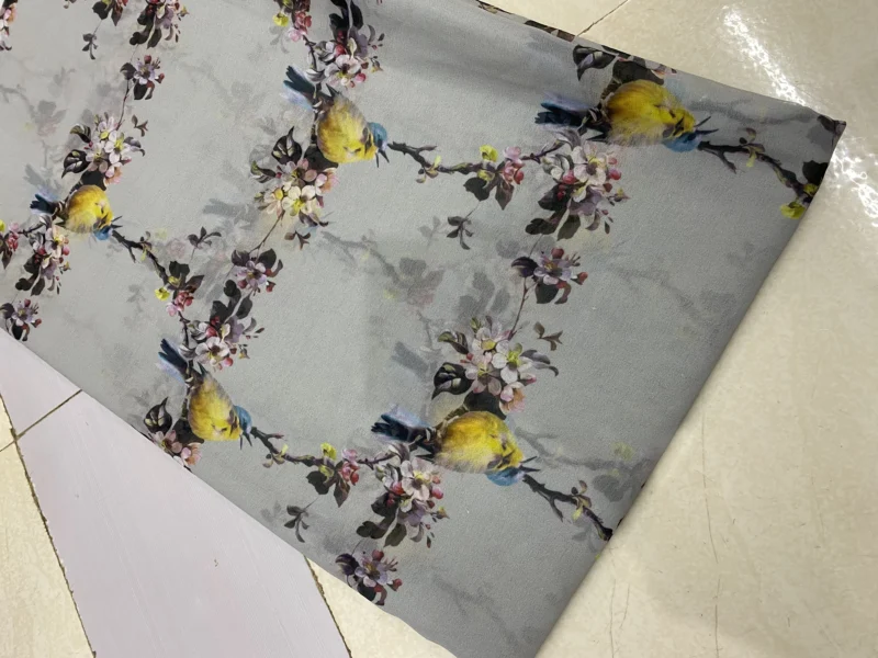 Sabyasachi inspired digital print faux georgette fabric 8211 44 - High-Quality Fabric