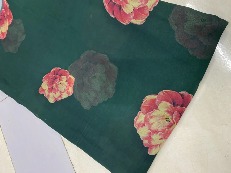 Sabyasachi inspired digital print faux georgette fabric 8211 44 - High-Quality Fabric