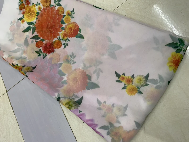 Sabyasachi inspired digital print faux georgette fabric 8211 44 - High-Quality Fabric