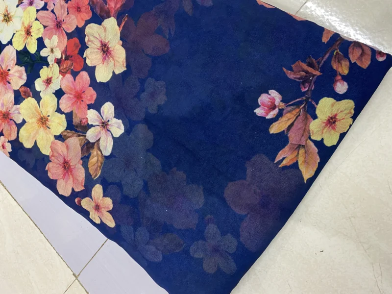 Sabyasachi inspired digital print faux georgette fabric 8211 44 - High-Quality Fabric