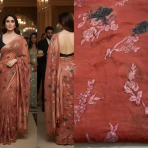 Smoke brasso georgette saree fabric 448243 8211 partywear - High-Quality Fabric