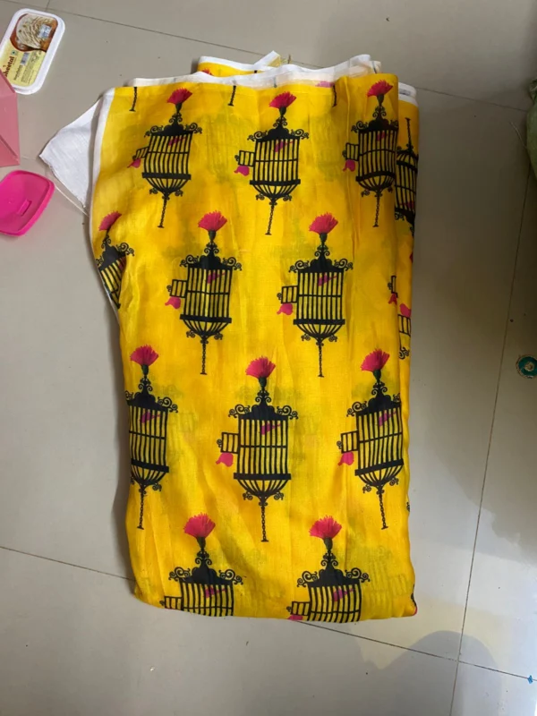 Soft cotton silk digital print fabric 448243 8211 best for kurtis shop now - High-Quality Fabric