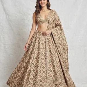 Traditional patola print d crepe fabric designer ethnic wear - High-Quality Fabric