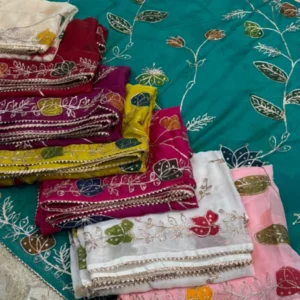 Viscose organza dupattas festival special shop now - High-Quality Fabric